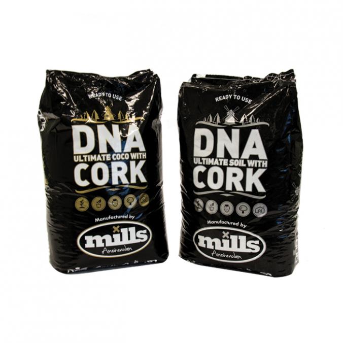 Dna mills cork coco and soil Logo